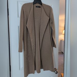 Brown Wool Blend Coatigan